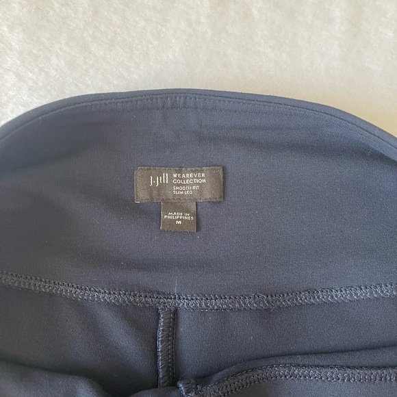 J.Jill  Wearever Collection Pants Women Medium Smooth Fit Slim Leg Blue Legging - Picture 3 of 11